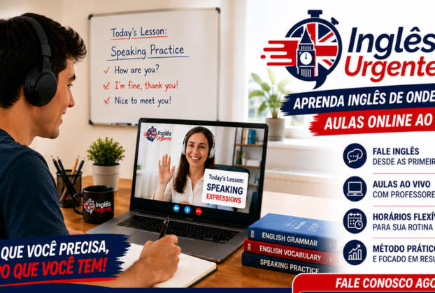 Curso de Inglês Urgente em São Paulo: Aprenda Rápido e Online.